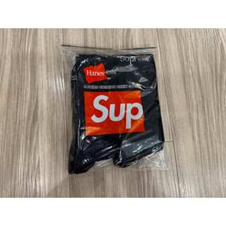 [日本直購］黑色 Supreme x Hanes crew socks襪子 一包 四雙