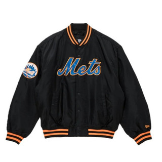 MLB New Era 紐約 大都會對 New York Mets 舖棉 棒球外套 Stadium Jacket