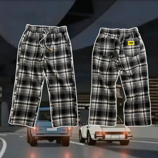 SEEKER WHEELS DRIVING CHECKER PANTS 格子 格紋 寬鬆 開車 長褲