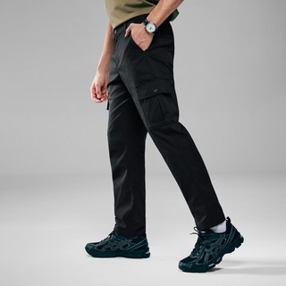 GIORDANO 男裝涼感工裝口袋寬鬆冰冰褲【多色任選】01116053