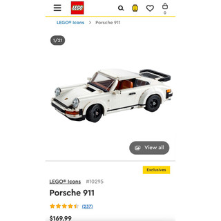 LEGO 10295 Porsche 911 已停產