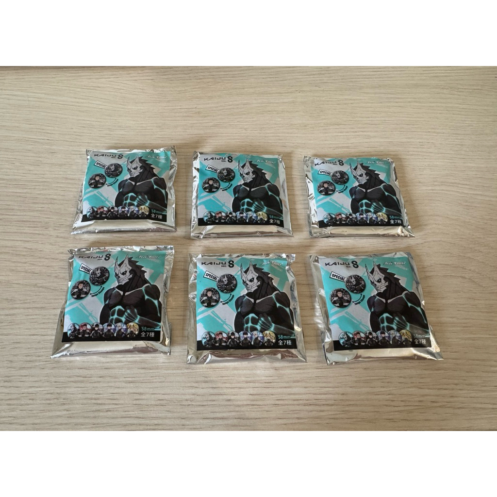 全新 未拆封 怪獸8號 徽章 別針 動漫 收藏 主角 全部帶走200元