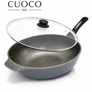 【CUOCO】 鈦晶巖不沾鍋大寶鍋組34cm(韓國製造進口)