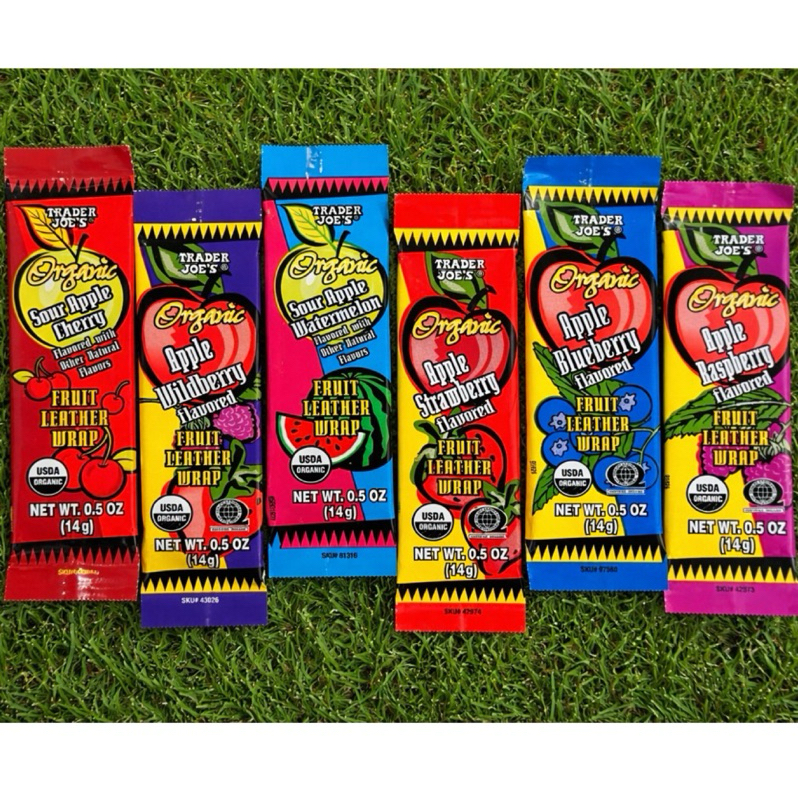 【Star代購】Trader Joe's Fruit Leather Wrap 有機水果條 蘋果 藍莓 西瓜 草莓 莓果