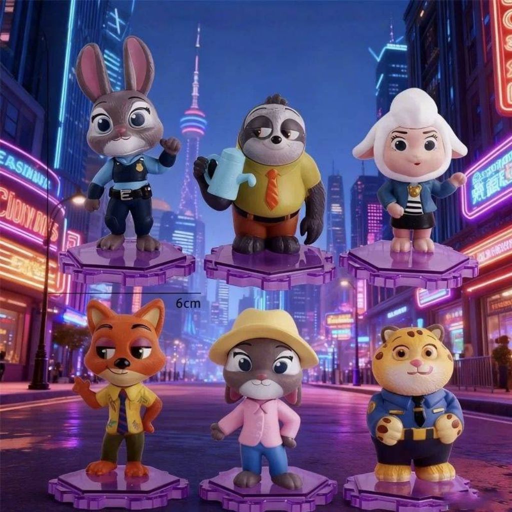 ​【隔日到貨】🔥動物方城市Zootopia公仔|哈茱蒂 胡尼克 快俠 豹警官 楊咩咩|11.5cm迷你擺件辦公室療癒公仔