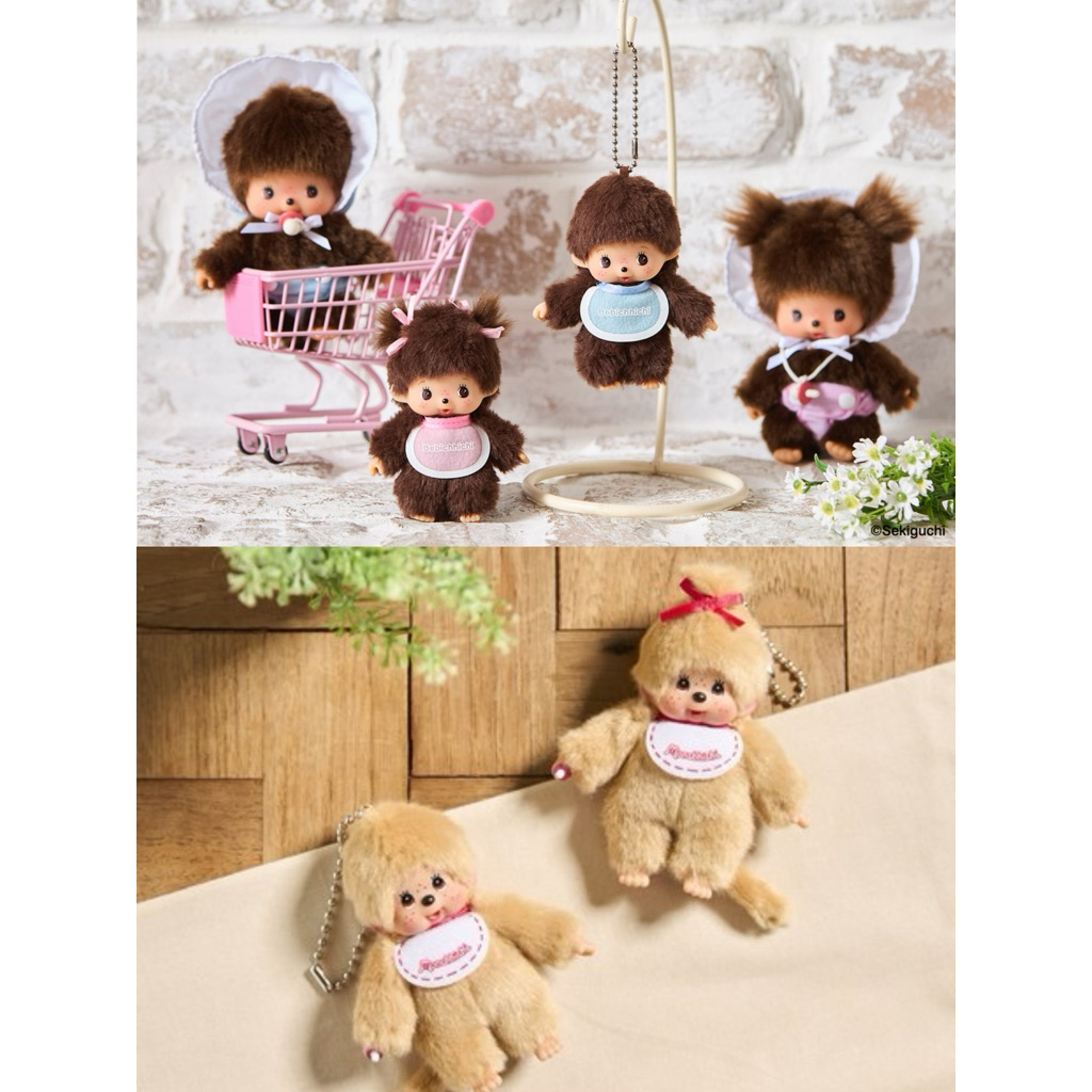 現貨+預購 日本 MONCHHICHI 蒙奇奇 os限定 男童/女童 BABY 金黃 娃娃 玩偶 吊飾