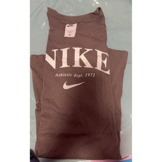 Nike 女長版棉洋裝軍綠色