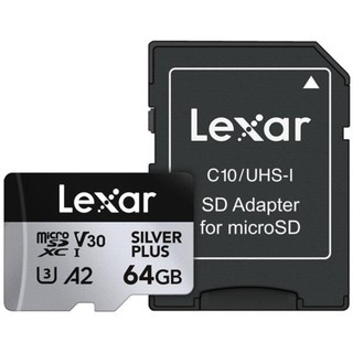 【Lexar雷克沙】Silver Plus MicroSDXC V30 64GB 128GB記憶卡 取代1066x