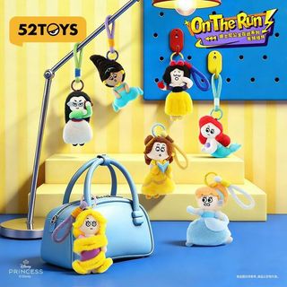 免運🔥52TOYS 在逃公主 系列 迪士尼公主 搞怪 白雪公主 毛絨 盲玩 貝兒公主 掛件 吊飾 公主掛件 小美人魚