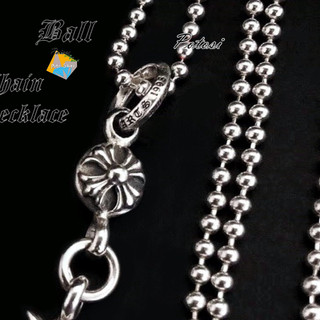 【波託西 訂製銀飾】C⚒H 新克羅 精工純銀合金 SILVER【BALL CHAIN Necklace】吊牌-珠鍊