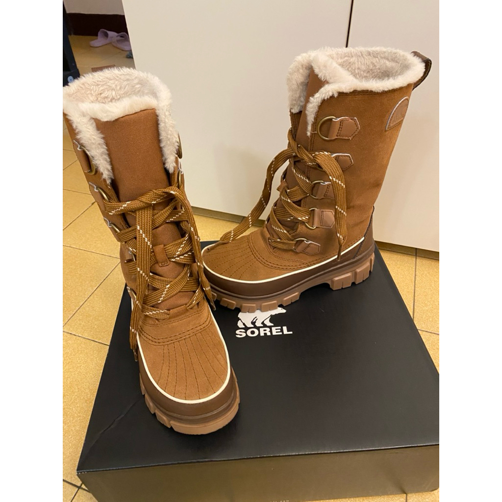 加拿大正貨，Sorel 防水防滑雪靴，耐寒負40度，完勝Columbia’ North Face！原盒 女鞋 US 7號