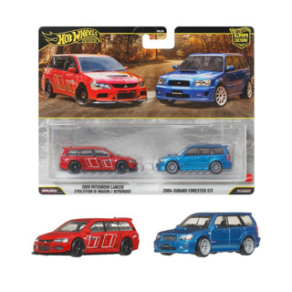 風火輪 Hot Wheels 膠胎 雙車組單售 旅行車 三菱 速霸陸 LANCER EVO FORESTER STI