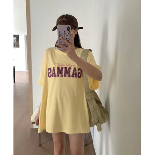 【CHILL】現貨 韓系刺繡字母寬鬆長版Tee 果凍雙面棉 下半身失蹤 大碼T恤 韓系穿搭 刺繡T恤 Oversize