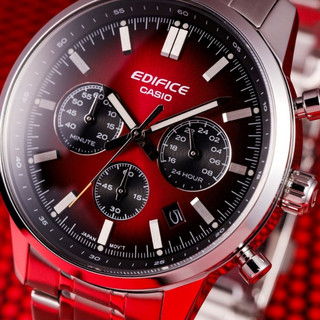 CASIO 卡西歐 EDIFICE 經典跑車 三眼計時腕錶 EFR-575D-4A