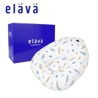 Elava 韓國多功能甜甜圈互動枕枕芯哺乳枕禮盒+枕套(莫代爾款-鳶尾蒔光水波紋)2980元