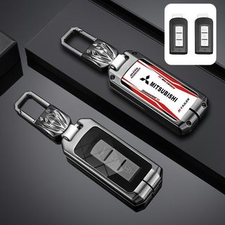 三菱賽道款鑰匙套 合金全包材質 三菱鑰匙殼 Xpander ASX Outlander Pajero Eclipse系列