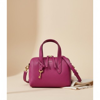 【台灣現貨】FOSSIL Sydney Mini Satchel 迷你波士頓包 真皮手提斜背包 SHB3117670