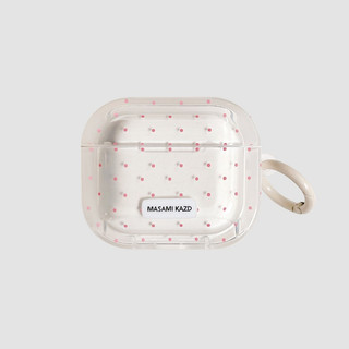 韓風簡約粉色波點 適用airpods4保護套airpodspro3代蘋果耳機套二代無線藍芽保護殼airpods5代
