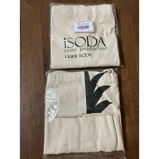 全新 iSODA IS-ECO 麻布環保提袋 超大容量 約61x35x15cm 提袋長約21cm