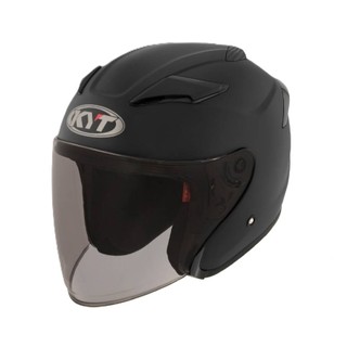 KYT 安全帽 VORTEX VT 素色 霧面黑 全可拆洗 金屬排齒扣 透氣 抗UV 半罩