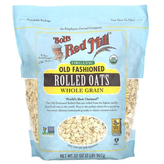 Bob’s Red Mill 鮑伯紅磨坊—有機經典輾制燕麥，全穀物，32 OZ（907克）