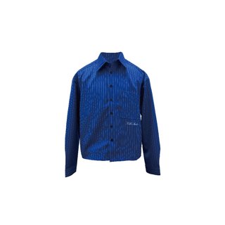 UPGRADE 台南實體店 PINSTRIPE BOXY SHIRT 大直紋標語襯衫