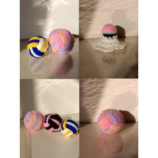 手工鉤織球類 羽毛球 排球 運動風禮物 模擬排球 羽毛球 volleyball badminton 可愛 生日禮物