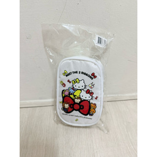 限量 三麗鷗Hello Kitty雙胞胎掛勾可愛 零錢包 質感萬用收納包 全新正版授權 Kitty雙胞胎 零錢包