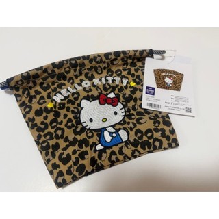 Hello Kitty x Ball & Chain 豹紋手拿包 收納包