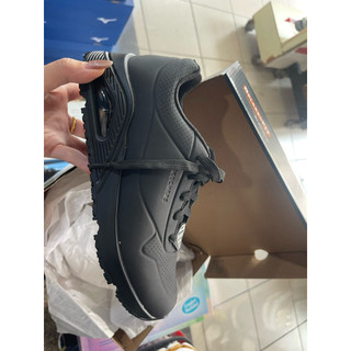 Oh shose👟瑕疵出清 SKECHERS 女鞋 工作鞋系列 UNO SR 寬楦款 - 108021WBLK