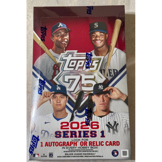 現貨！2026 Topps Baseball Series 1 - Hobby Box 保底 1 張親簽卡 / 物品卡