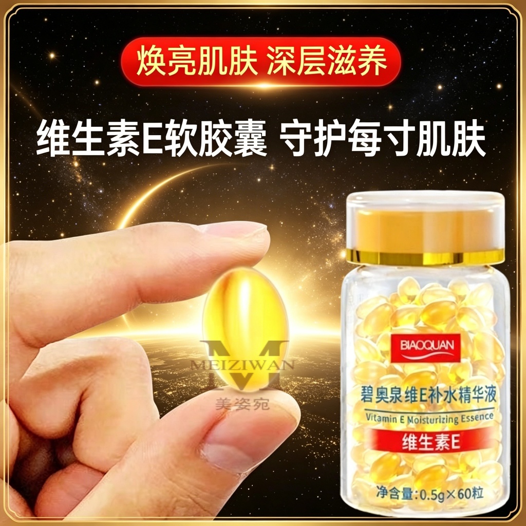 台灣現貨🚀維E補水精華液 深層補水鎖水 面部精華 滋潤保濕 養膚 煥顏精華油 精華水 提亮膚色 修護油 嫩膚 亮白精華液
