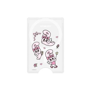 【TOXOXO】艾絲樂小兔天使亂花MagSafe磁吸卡片夾