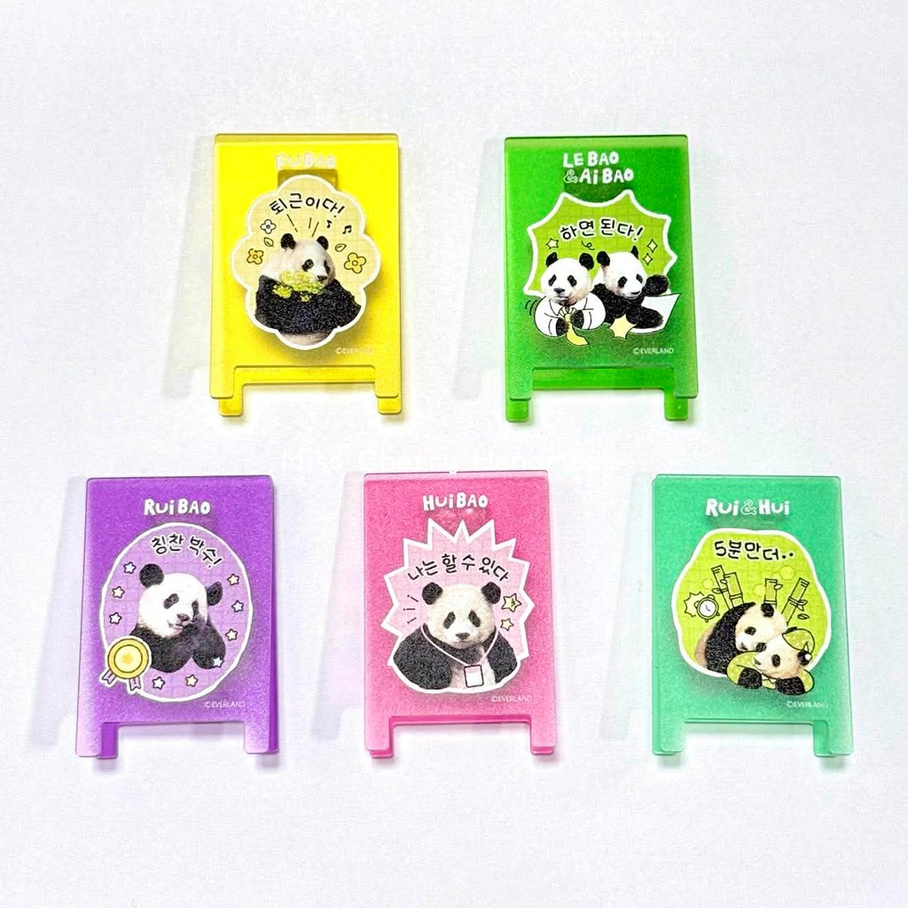 現貨在台🐼 夾子 立牌 盲盒 已拆盒 確認款 可挑款 福寶 雙胞胎 熊貓 寶家族 周邊 愛寶樂園 代購 官方正品 韓國
