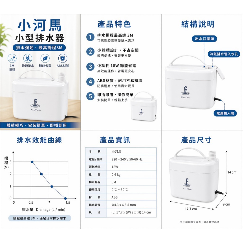🩷現貨🩷排水器  【有保固】福泉排水器 - 小河馬 冷氣 DIY 排水器 【有保固】