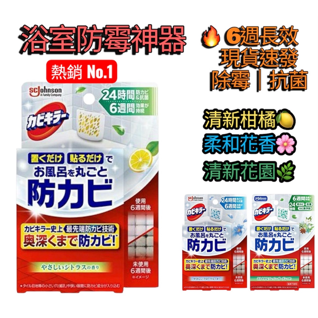 日本製 浴室防霉盒 本體 貼式防霉劑 除霉防霉 6週持續效果 現貨