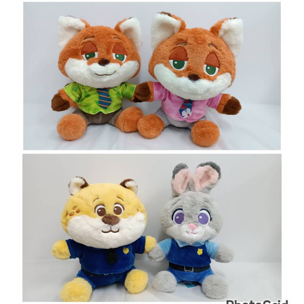 正版授權 動物方城市坐姿娃娃  尼克娃娃 茱蒂娃娃 豹警官娃娃 zootopia 坐姿絨毛娃娃 兔子娃娃 狐狸娃娃