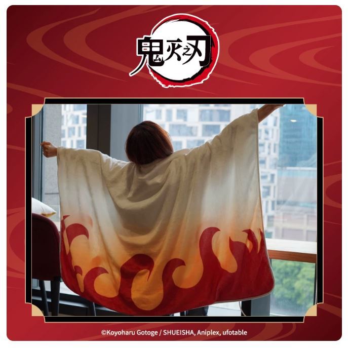 食糧閣✿【預售至5/14】《煉獄杏壽郎生日》（煉獄杏壽郎的披風毛毯）鬼滅之刃／煉獄杏壽郎生日／煉獄／場面寫／aniplex