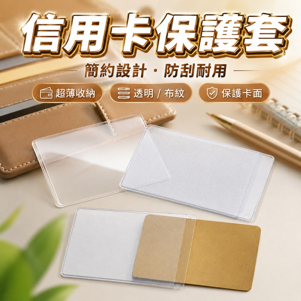 【台灣出貨】透明卡片套｜信用卡套｜證件套｜身份證套｜悠遊卡套｜卡片保護套｜信用卡保護套｜證件卡套｜多功能卡片套