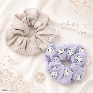 現貨 日本代購 Miffy 米飛兔 天使系列 紗布髮圈 溫柔風 刺繡髮飾 髮圈 大腸圈 髮束 飾品 米菲兔 髮飾
