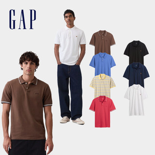 【Gap】男女裝 Gap Logo/布萊納小熊彈性 PK布Polo衫 多款規格任選 (586306&888347)