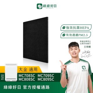 適用 DAIKIN大金 MC708SC MC75JSC MC808SC MC80JSC 等多型號 活性碳濾網 濾芯