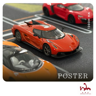 1/64 Koenigsegg Jesko Absolut POSTER CAR WM模型