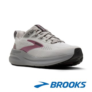 【BROOKS】女 避震緩衝象限 ARIEL GTS 26 瞪羚系列 超寬楦-120444 -灰粉2E094