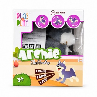 Pugs At Play 電動翻滾 哈士奇 聖伯納犬 玩具狗 Archie The Husky