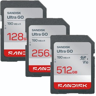 SanDisk 128G 256G 512G SD Ultra GO 190MB SDXC UHS V10 記憶卡