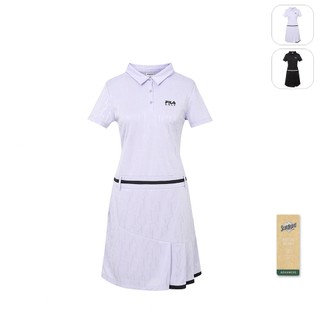 【FILA】女性 Golf 高爾夫 吸濕排汗 短袖洋裝-紫色 5DRZ-2021-PL