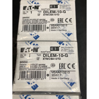 Eaton DILEM-10-G(24VDC) 微型電磁接觸器.電壓24V DC.輔助接點：1 NO