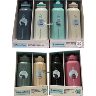 好市多商品-Thermoflask 不鏽鋼保冷保溫瓶 946毫升/1200毫升*2件組