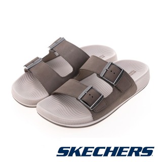 【SKECHERS】女 健走系列 涼拖鞋 HYPER SLIDE -140466-灰色DKTP